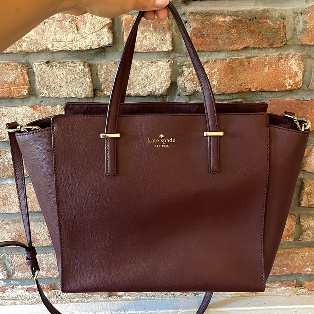 Kate Spade Cedar Street Hayden in Mulled Wine with BONUS Matching Wallet